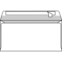 envelop Bio Top 3 venster rechts strip naturel wit 90g 114x229mm doos met bruine binnendruk FSC®