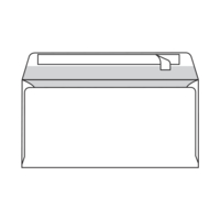envelop Olin Regular strip ivory 90g 110x220mm doos met bruine binnendruk FSC®