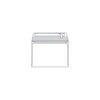 envelop Olin Regular venster links strip absolute white 90g 162x229mm doos met blauwe binnendruk FSC®