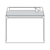 envelop Olin Regular strip natural white 90g 162x229mm doos met bruine binnendruk FSC®
