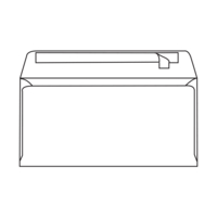envelop Olin Regular strip ivory 120g 110x220mm doos FSC®