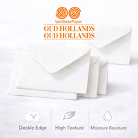 envelop Oud Hollands ongegomd wit 130g met watermerk 165x208mm doos