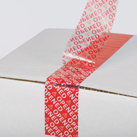 Security Tape 23µ rood 50mm x 50m lijm: Acryl