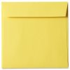 vierkante envelop Pop'Set Virgin Pulp strip goudgeel 120g 170x170mm doos FSC®