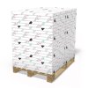 gestreken papier Cocoon SILK Recycled Pulp (Hout) wit 130g 920x650mm oningeriemd op palletten FSC®
