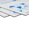 kunststof plaat DiLite Standard wit 2 mm 1500x3050mm ingeriemd