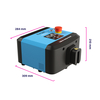 FillPak Mini paper Void Fill converter with dimensions
