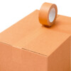Handmatige tape 130µ bruin 75mm x 50m lijm: Solvent