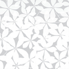 Coala Windows Decor Gradiation, Flower, Floral white for windows bottom, PET Base, PS acrylic adhesive, 40 µ 1525 mm