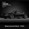 Gekleurde zelfklevende TPU folie voor lakbescherming, Arlon Colour Protection Film, P500 Matt Smooth Black mat, 1524mm x 18m