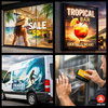 Arlon DPF 6000RP Clear – Transparante gegoten vinylfolie van 50 µm, met permanente kleeflaag met sterke hechting, geschikt voor digitaal printen.