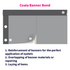 zelfklevende film Coala BannerBond  permanent / permanent transparant 25mm x 25m