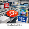 Displayline Print Cardboard – Grijs karton aan de binnenkant, geoptimaliseerd voor POS-displays, uitstekende bedrukbaarheid en stevigheid, EN71-gecertificeerd.