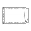 zakomslag Envelop Tyvek® met H-Bodem 160µ wit 229 x 324 x 38