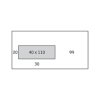 envelop Antalis Prestige 4all venster links gegomd hoogwit 90g 114x229mm doos met grijze binnendruk FSC®