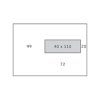 envelop Antalis Prestige 4all venster rechts strip hoogwit 90g 162x229mm doos met grijze binnendruk, voor digitaal drukken FSC®