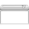 envelop Bio Top 3 venster rechts strip naturel wit 90g 114x229mm doos met bruine binnendruk FSC®