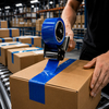 Handmatige tape 33µ blauw 50mm x 66m lijm: Solvent