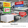 Novakart – Ondoorzichtig en stevig grafisch karton, ideaal voor offsetdruk, omslagen en communicatiemateriaal.