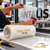 zelfklevende film Politape 122 mat middelmatige kleefkracht wit 100g 1220mm x 100m