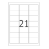 zelfklevend Xerox Multi-use Labels  wit permanent zonder splitten wit 70g 38x63mm doos FSC® 003R96298