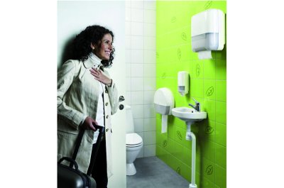 Tork handdoeken dispenser in toiletruimte