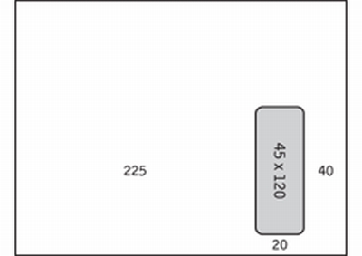 zakomslag Speedmail venster rechts strip wit 100g 230x310mm doos met blauwe puntjes binnendruk FSC®