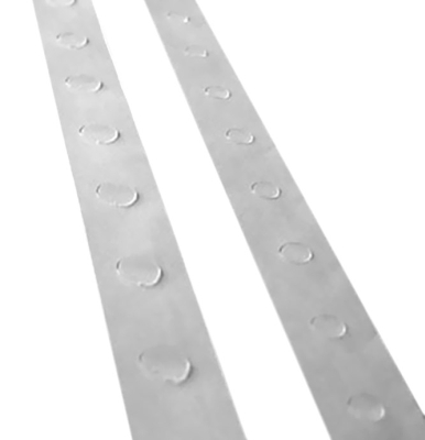 Hotmelt-glue dots op strook siliconenpapier