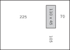 Akte envelop 240x340,venster links (flap on top),rechte hoeken, binnendruk